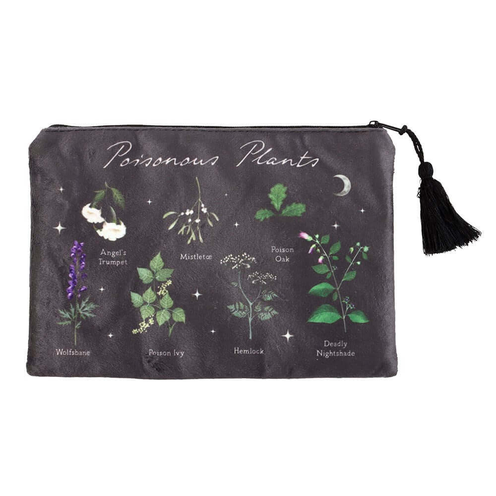 Gothic Gifts Poisonous  Plants Makeup Bag