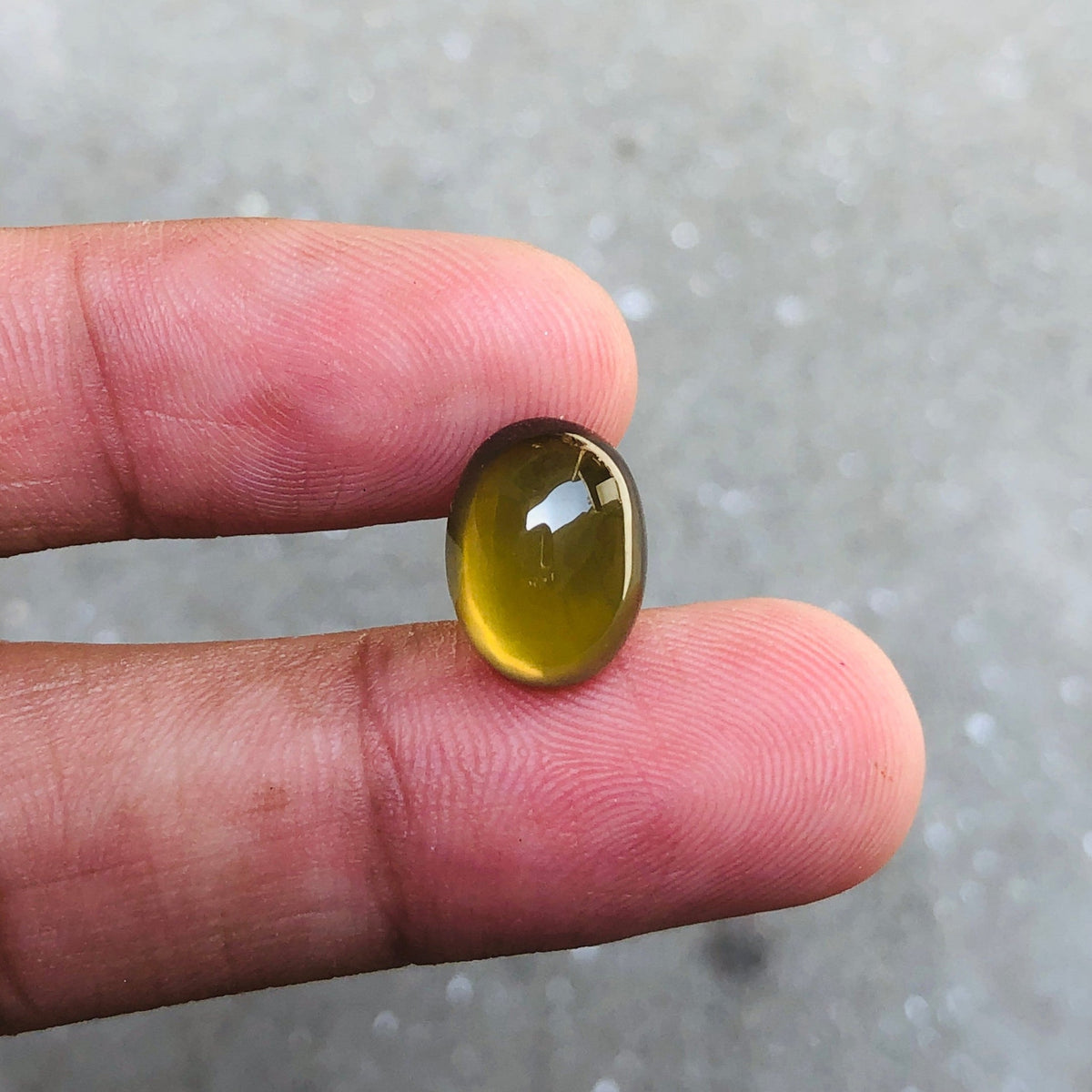 Natural Vesuvianite Solar Gemstone - Vesuvianite Cabochon - 14x10x6mm