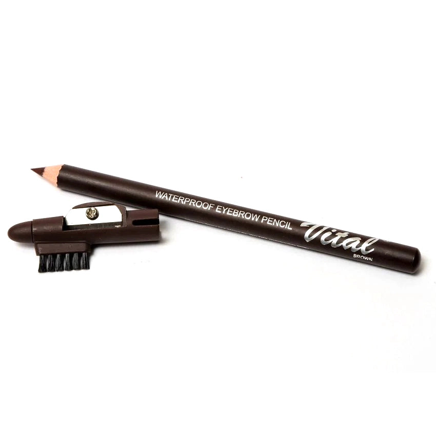 Vital Eyebrow Pencil Brown Waterproof & Smudge-Proof for Natural-Looking Definition