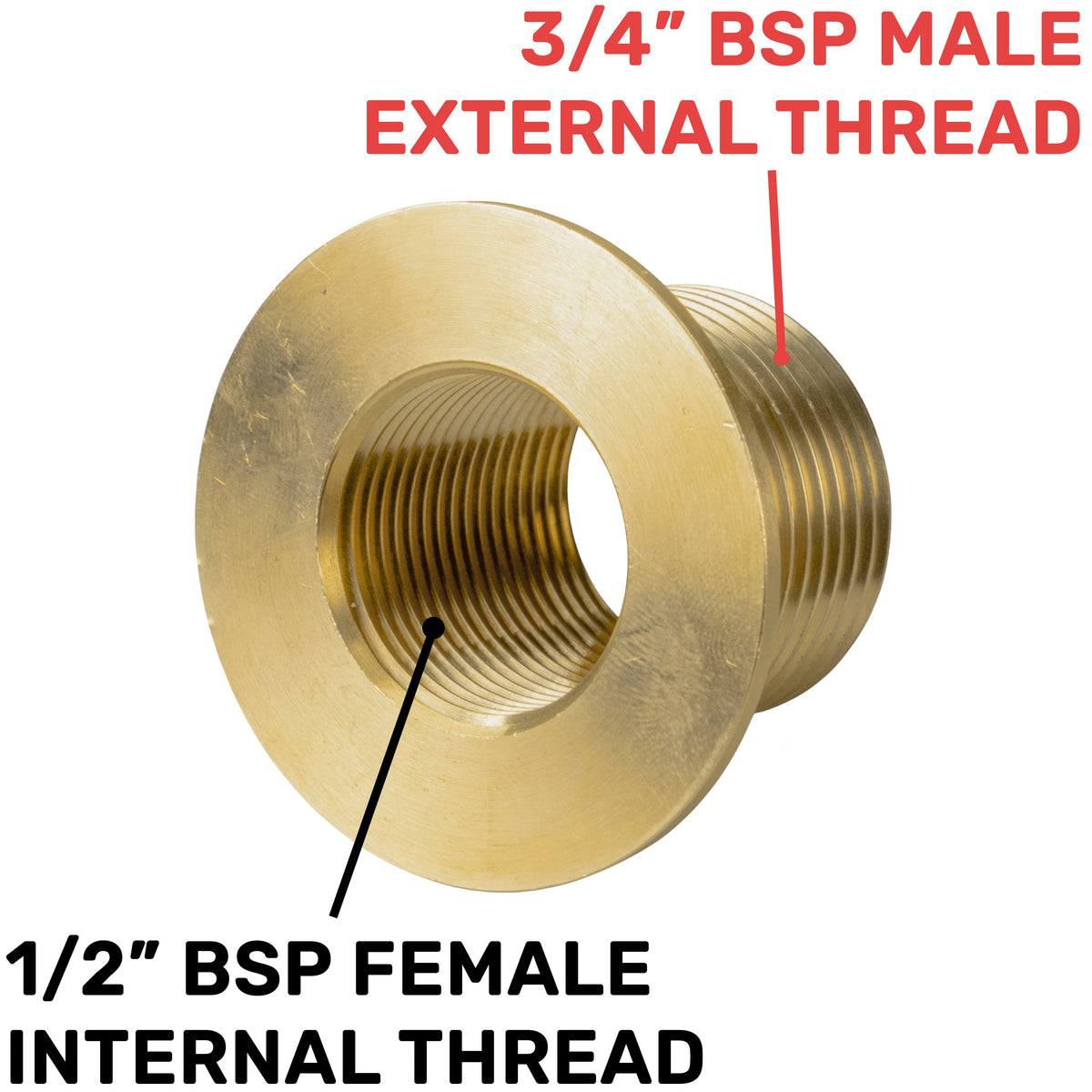 Water Butt Brass Kit 3/4" with Lever Tap Hose Barb and Side Lock