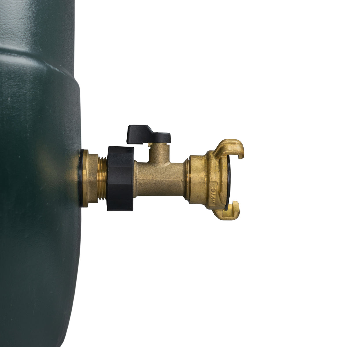 Water Butt Brass Kit 3/4" with Brass Valve + Geka