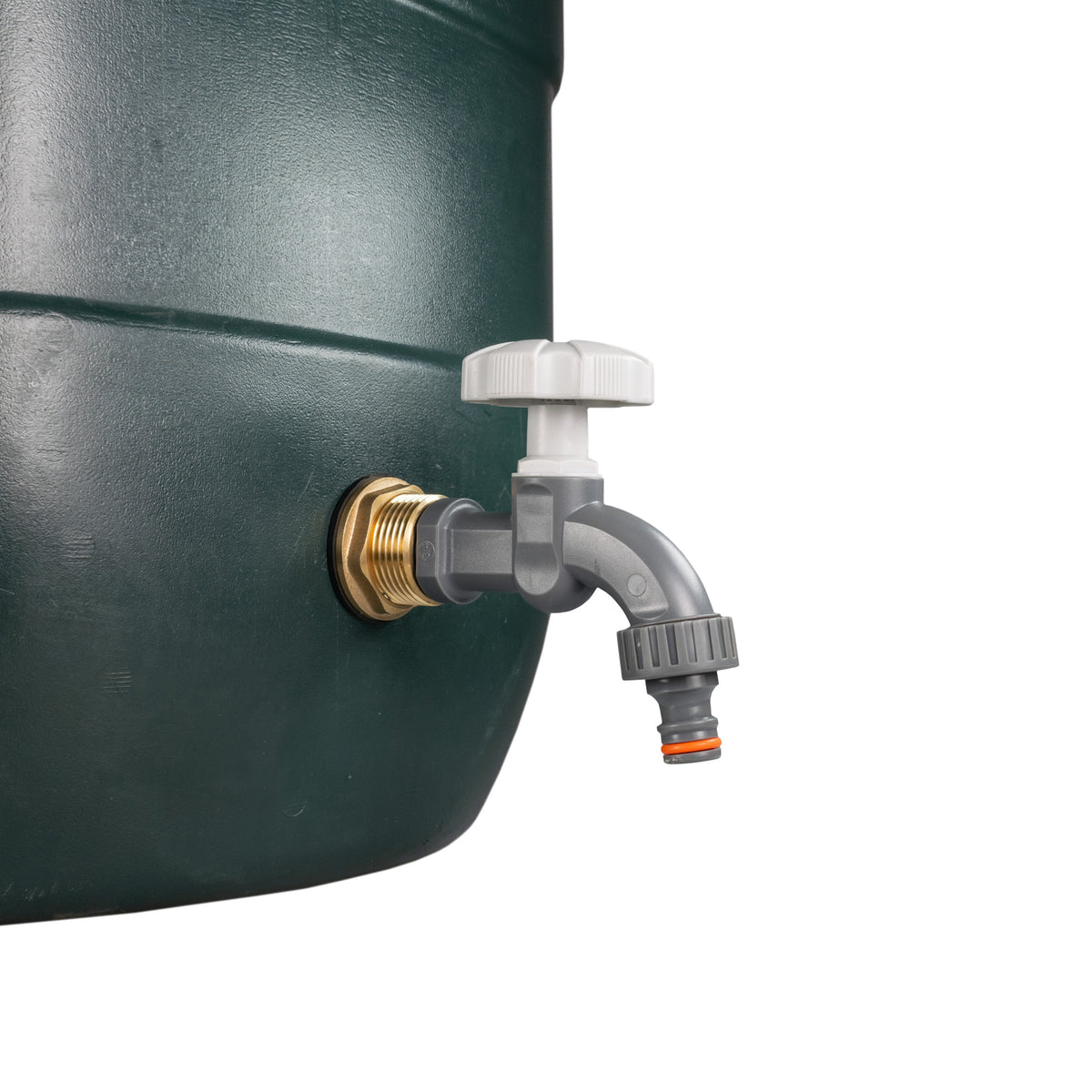 Water Butt Brass Kit 1" with Grey Dial Tap