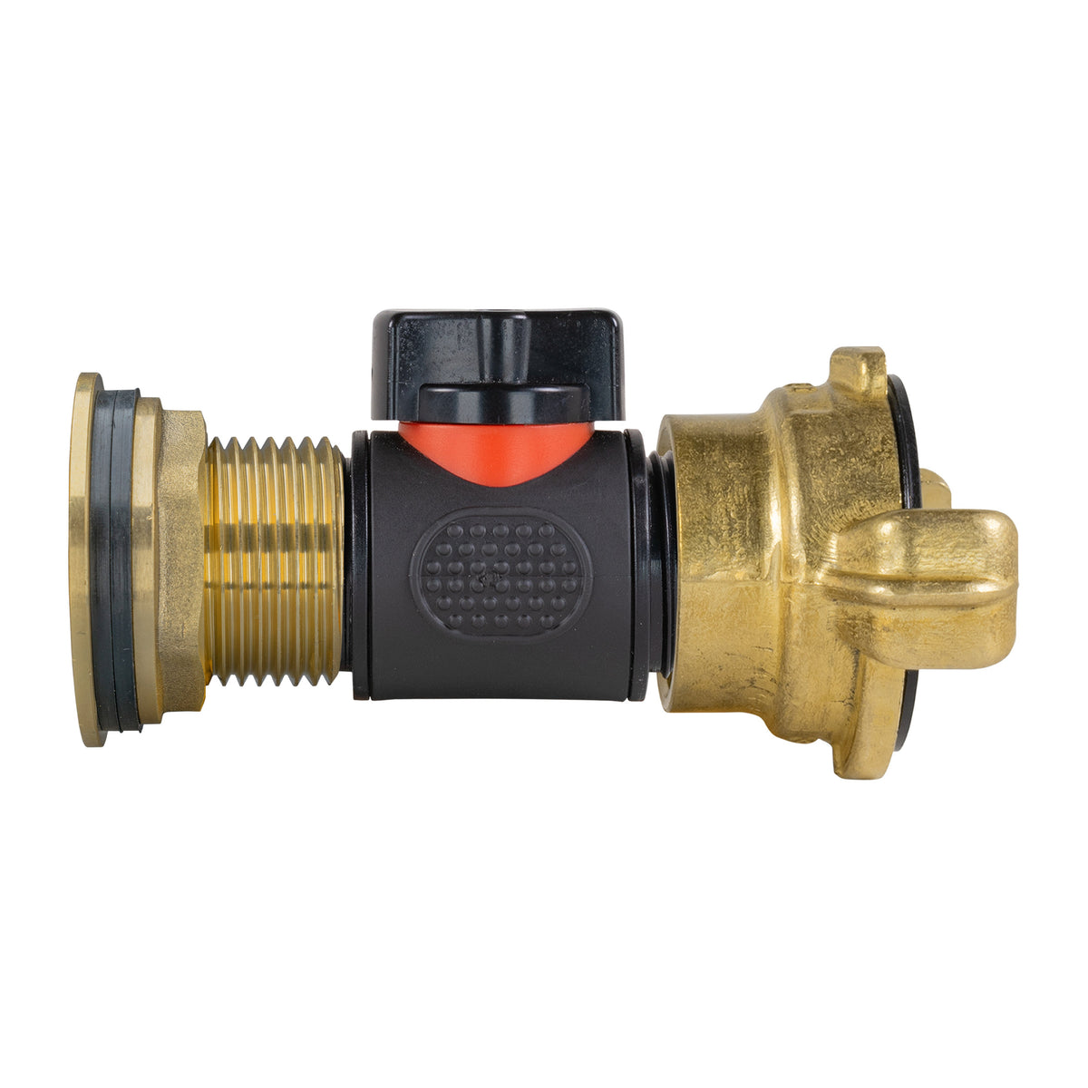 Water Butt Brass Kit 1" with In-Line Valve + Geka
