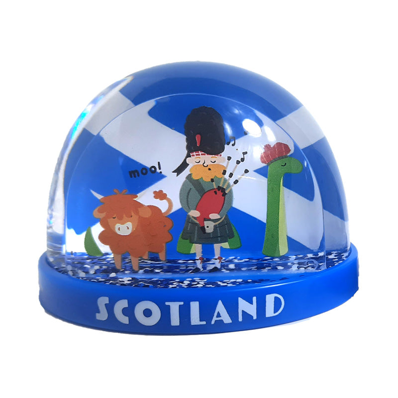 Scotland Souvenir Medium Glitter Snow Storm