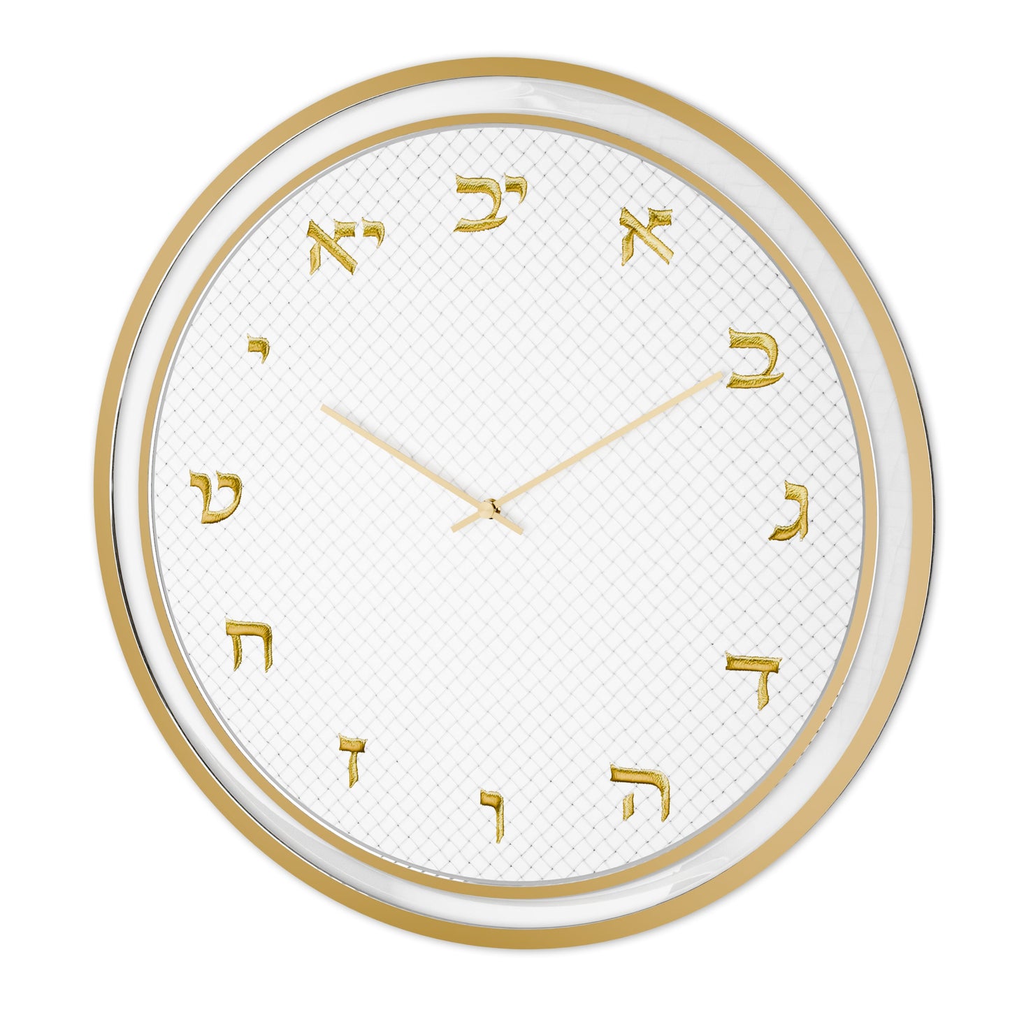 Woven Leatherite Wall Clock