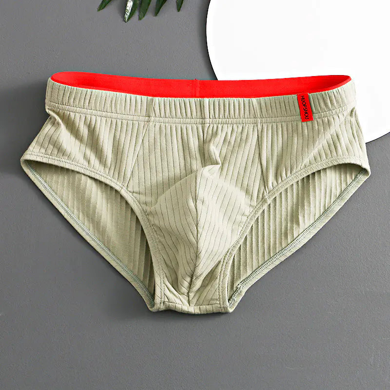 Trendy Men's Triangle Briefs - Breathable Cotton Underwear