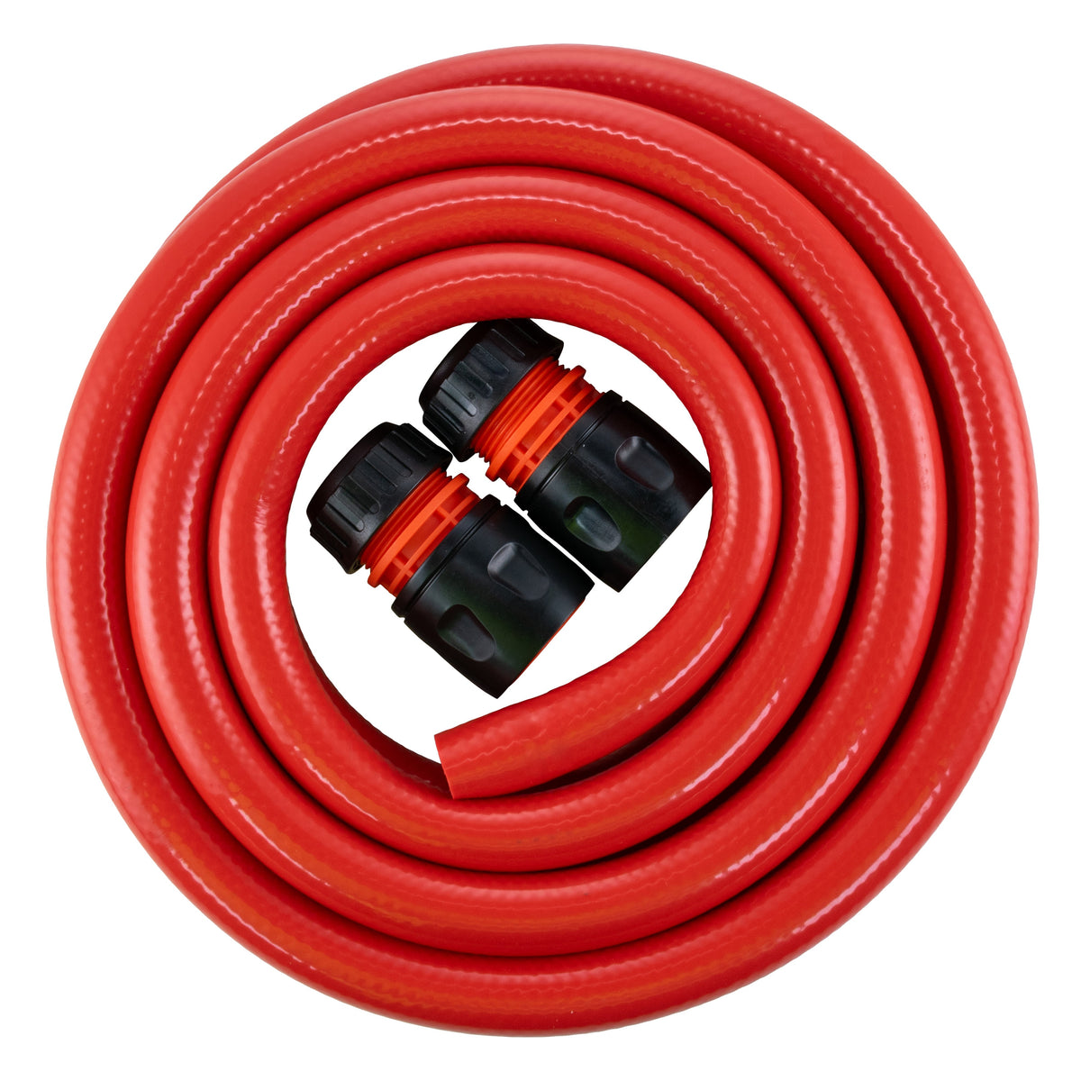 Water Hose Red Set 12.5mm Pipe (Black Connectors)