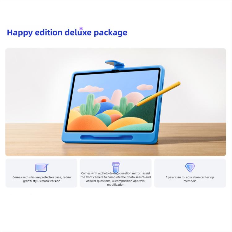 REDMI Pad 2 11 inch Tablet PC, Soft Light Edition 8GB+128GB, HyperOS 2, MediaTek G100-Ultra Octa Core CPU, Soft Light Edition 8GB+128GB