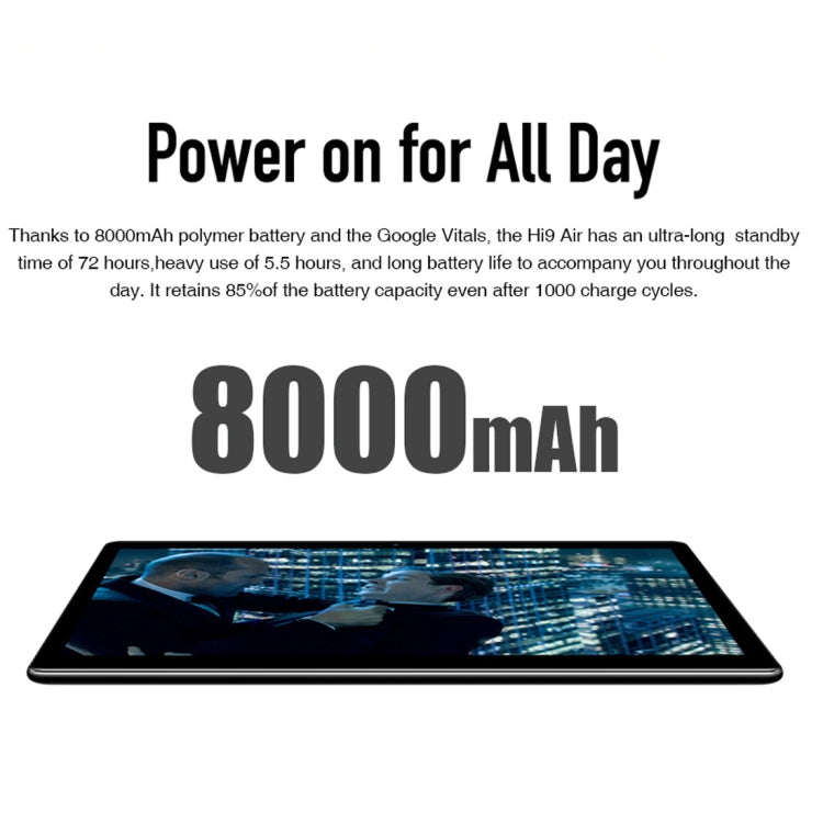 [HK Warehouse] CHUWI Hi9 Air Phone Call Tablet PC, 10.1 inch, 4GB+64GB, Android 8.0, MTK (Helio X27) Deca Core up to 2.1GHz, Support OTG, FM, Bluetooth, Dual Band WiFi, Network: 4G(Black)