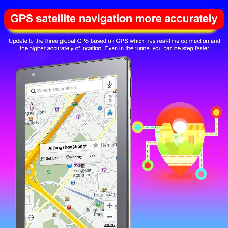 BDF P8 3G Phone Call Tablet PC, 8 inch, 2GB+32GB, Android 9.0, MTK8321 Octa Core Cortex-A7, Support Dual SIM & Bluetooth & WiFi & GPS, EU Plug(Grey)