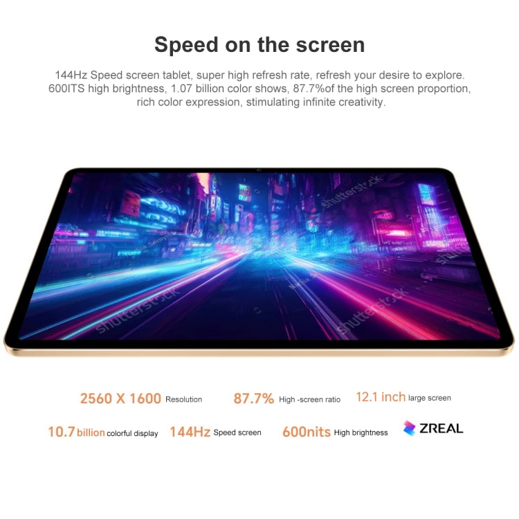 Honor Pad V8 Pro ROD-W09 WiFi, 12.1 inch, 8GB+128GB, MagicOS 7.0 Dimensity 8100 Octa Core, 8 Speakers 10050mAh Large Battery, Not Support Google(Orange)