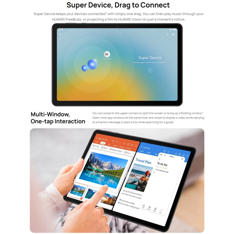 HUAWEI MatePad SE Wi-Fi, 10.4 inch, 6GB+128GB, HarmonyOS 3 Qualcomm Snapdragon 680 Octa Core, Support Dual WiFi / BT, Not Support Google Play(Black)