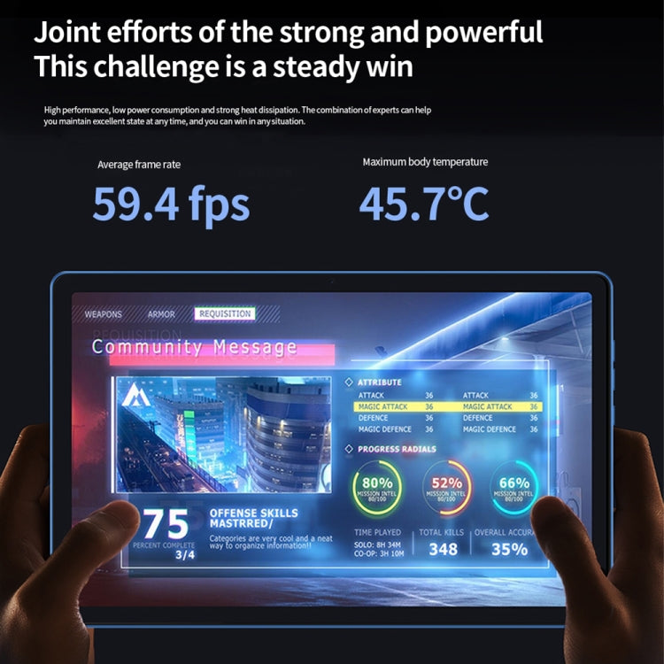 BDF P60 4G LTE Tablet PC, 10.36 inch, 8GB+128GB, Android 11.0 MTK6762 Octa Core, Support Dual SIM & Bluetooth & WiFi, EU Plug(Sky Blue)
