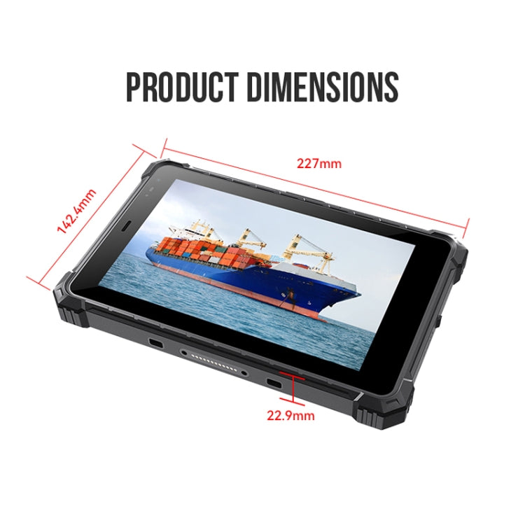 CENAVA A80ST 4G Rugged Tablet, 8 inch, 4GB+64GB, IP68 Waterproof Shockproof Dustproof, Android 10.0 MT6771 Octa Core, Support GPS/WiFi/BT/NFC, UK Plug
