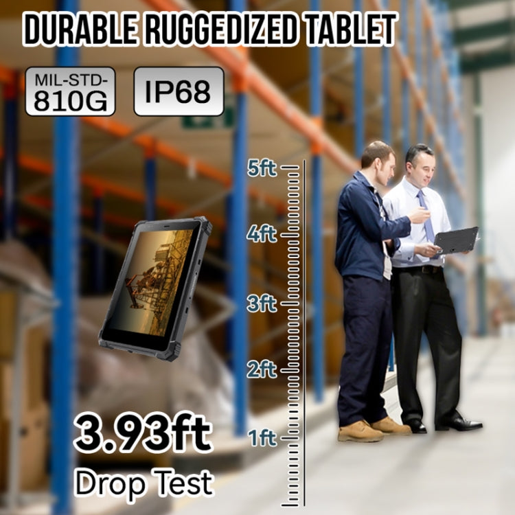 CENAVA A10ST 4G Rugged Tablet, 10.1 inch, 4GB+64GB, IP68 Waterproof Shockproof Dustproof, Android 10.0 MT6771 Octa Core, Support GPS/WiFi/BT/NFC, UK Plug