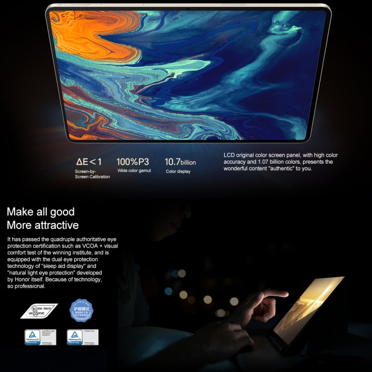 Honor MagicPad 13 GDI-W09 WiFi, 13 inch, 8GB+256GB, MagicOS 7.2 Snapdragon 888 Octa Core, Support WIFI 6 & BT & OTG, Not Support Google(Cyan)
