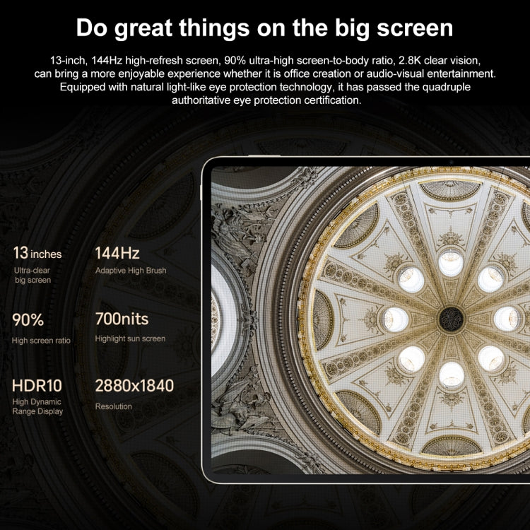 Honor MagicPad 13 GDI-W09 WiFi, 13 inch, 16GB+512GB, MagicOS 7.2 Snapdragon 888 Octa Core, Support WIFI 6 & BT & OTG, Not Support Google(Cyan)