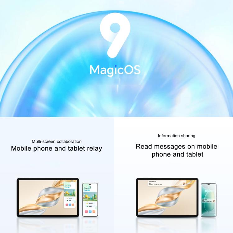 Honor Pad X9 Pro WiFi Tablet PC, 11.5 inch 8GB+128GB MagicOS 9.0 Qualcomm Snapdragon 685 Octa Core (White)