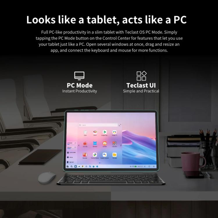 Teclast P50AI WiFi Tablet PC, 6GB+128GB, 11 inch Android 15 Allwinner A733 Octa Core with NPU