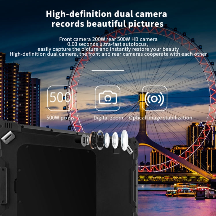 CENAVA S10 Pro Rugged Tablet, 10.1 inch, 8GB+128GB, IP67 Waterproof Shockproof Dustproof, Windows10 Intel Pentium J4205 Quad Core, Support GPS/WiFi/BT/NFC