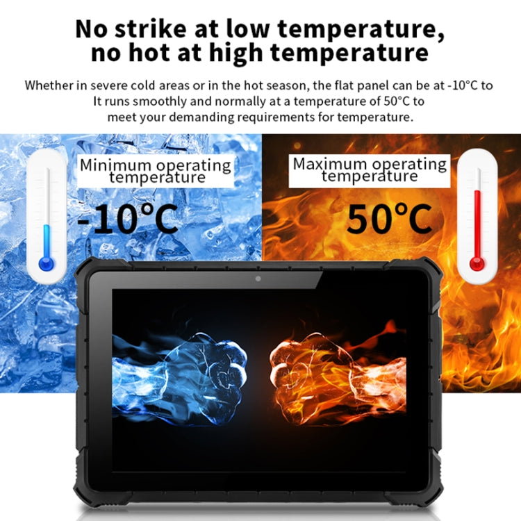 CENAVA S10 Pro Rugged Tablet, 10.1 inch, 8GB+128GB, IP67 Waterproof Shockproof Dustproof, Windows10 Intel Pentium J4205 Quad Core, Support GPS/WiFi/BT/NFC