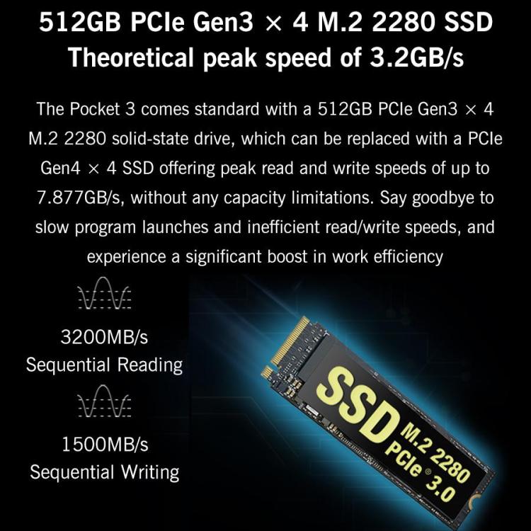 GPD Pocket 3 Handheld PC, 16GB+512GB, 8 inch Windows 11 Home Intel Pentium Gold 7505, UK Plug