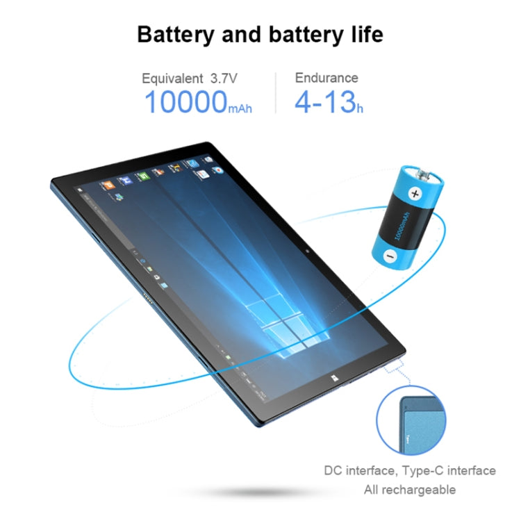 PiPO W12 4G LTE Tablet PC, 12.3 inch, 8GB+256GB, Windows 10 System, Qualcomm Snapdragon 850 Octa Core up to 2.96GHz, with Keyboard & Stylus Pen, Support Dual SIM & Dual Band WiFi & Bluetooth & GPS, US Plug