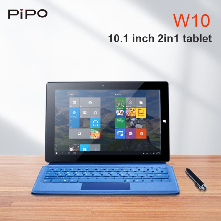 PiPO W10 2 in 1 Tablet PC, 10.1 inch, 6GB+64GB, Windows 10 System, Intel Gemini Lake N4120 Quad Core up to 2.6GHz, with Keyboard & Stylus Pen, Support Dual Band WiFi & Bluetooth & TF Card & HDMI, US Plug