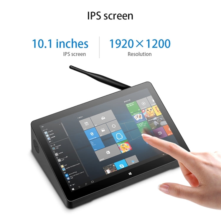PiPo H10PRO All-in-One Mini PC, 10.1 inch, 8GB+512GB, Windows 11 Intel Alder Lake N95 Quad Core, US Plug (Black)