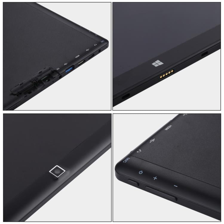 Hongsamde Tablet PC, 12GB+128GB, 10.1 inch Windows 11 Intel Celeron N4120, without Keyboard Leather Case (US Plug)