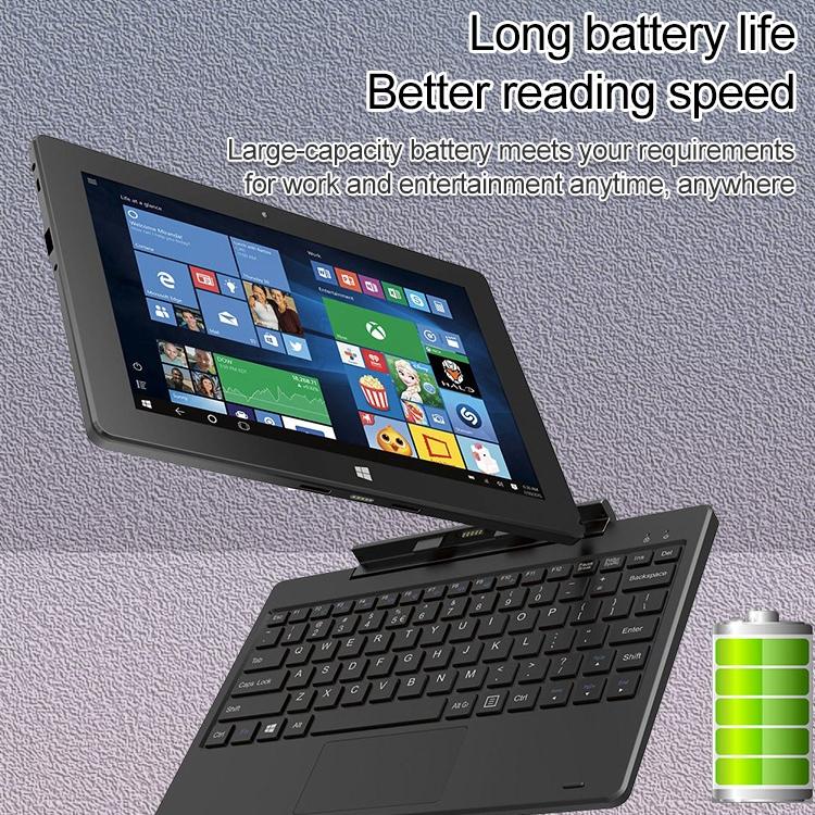 Hongsamde Tablet PC, 12GB+128GB, 10.1 inch Windows 11 Intel Celeron N4120, without Keyboard Leather Case (US Plug)