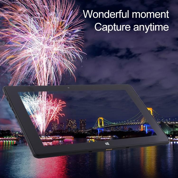 Hongsamde Tablet PC, 12GB+128GB, 10.1 inch Windows 11 Intel Celeron N4120, without Keyboard Leather Case (UK Plug)