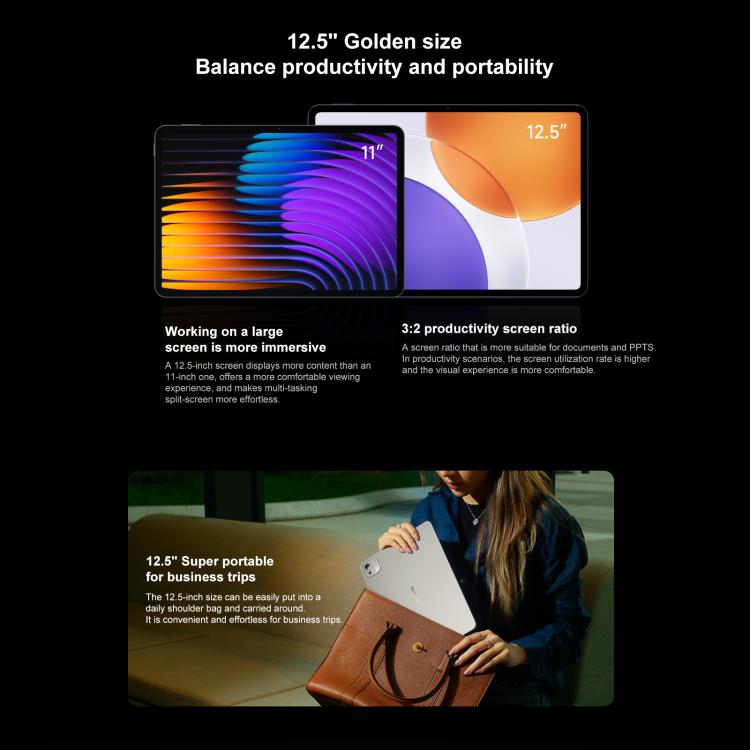 Xiaomi Pad 7S Pro 12.5 inch, 12GB+512GB, HyperOS 2, XRING O1 3nm Deca Core CPU, 12GB+512GB