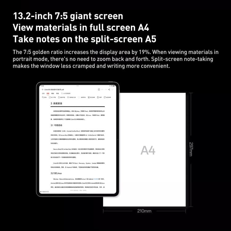 OnePlus Pad 2 Pro 13.2 inch WiFi Tablet PC, 16GB+1TB ColorOS 15.0 Qualcomm Snapdragon 8 Ultra Octa Core CPU, 16GB+1TB