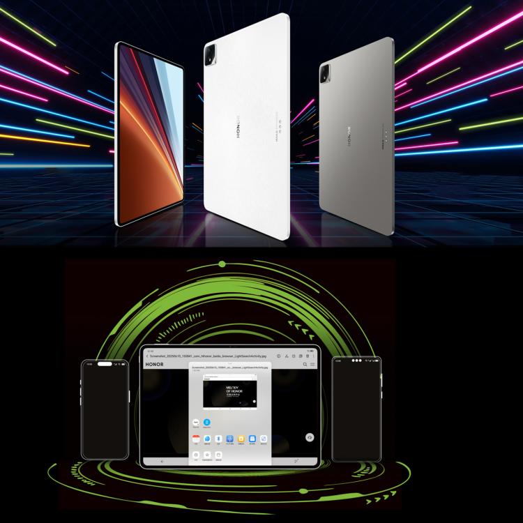 Honor Pad GT2 Pro WiFi Tablet PC, 12.5 inch 8GB+256GB MagicOS 9.0.1 Qualcomm Snapdragon 8 Gen3 Octa Core, 8GB+256GB