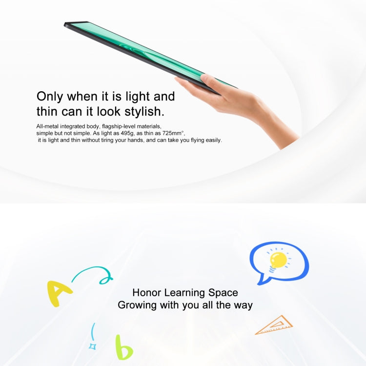 Honor Pad X9 WiFi Tablet PC, 11 inch 6GB+128GB MagicOS 8.0 Qualcomm Snapdragon 680 Octa Core (Cyan)