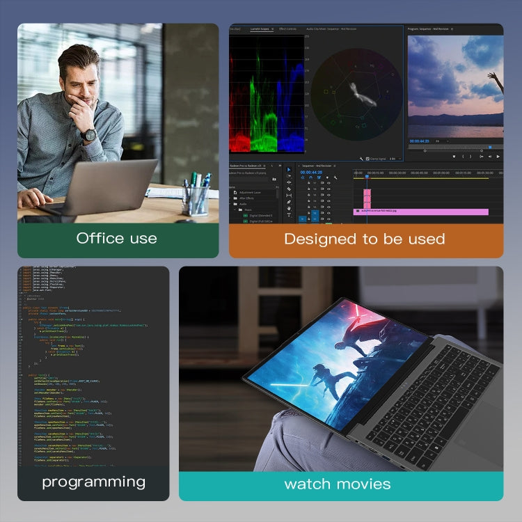 GXMO G156 15.6 inch Laptop, 16GB+512GB, Windows 11 AMD Ryzen 7 5825U Octa Core, Support Fingerprint Unlock, EU Plug