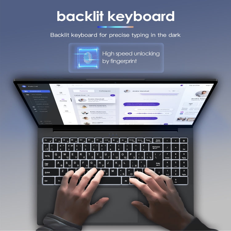 GXMO G156 15.6 inch Laptop, 16GB+512GB, Windows 11 AMD Ryzen 7 5825U Octa Core, Support Fingerprint Unlock, EU Plug