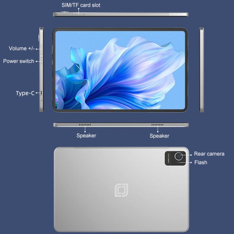 Jumper EZpad M10 Pro Tablet PC, 6GB+128GB, 10.36 inch Android 13 OS Unisoc T606 Octa Core Network: 4G, EU Plug