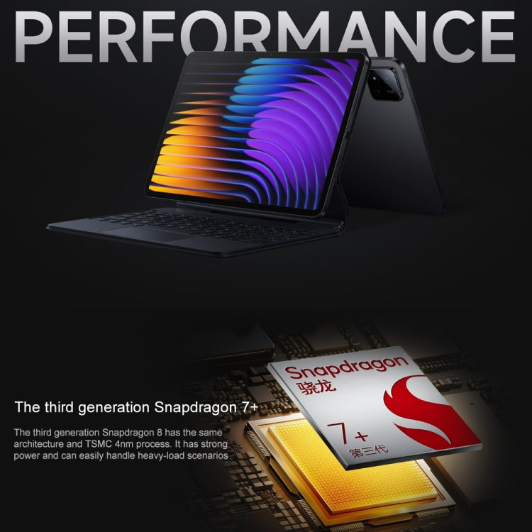 Xiaomi Pad 7 11.2 inch, 8GB+256GB, HyperOS 2 Qualcomm Snapdragon 7+ Gen3 Octa Core (Black)