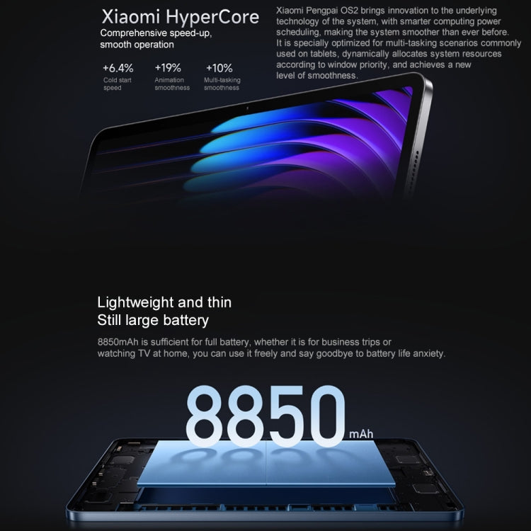 Xiaomi Pad 7 11.2 inch, 8GB+256GB, HyperOS 2 Qualcomm Snapdragon 7+ Gen3 Octa Core (Blue)