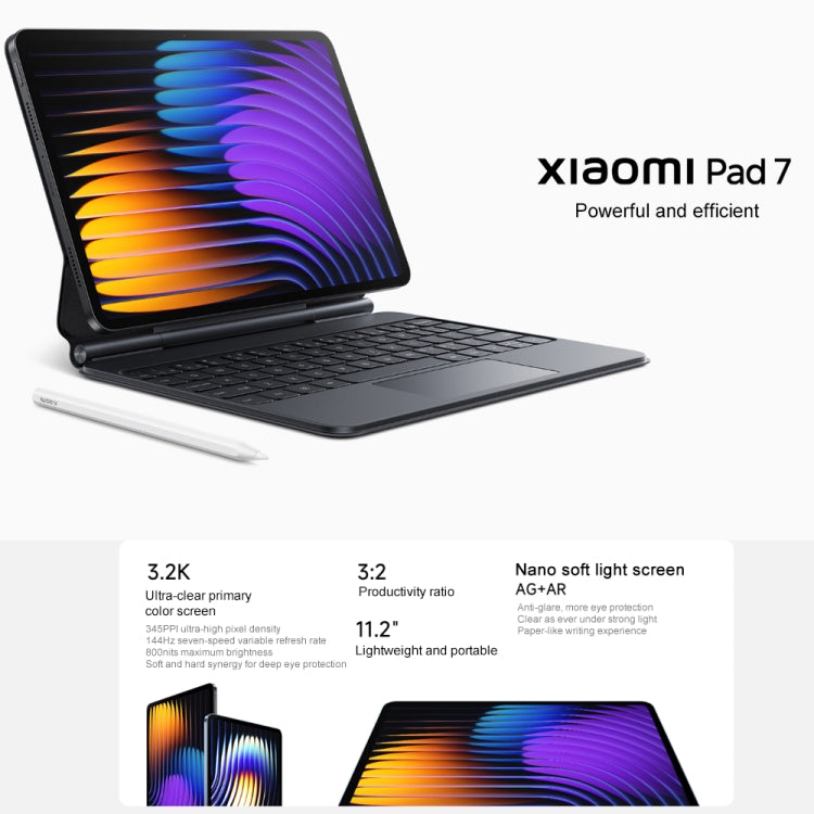 Xiaomi Pad 7 11.2 inch, 8GB+256GB, HyperOS 2 Qualcomm Snapdragon 7+ Gen3 Octa Core (Green)