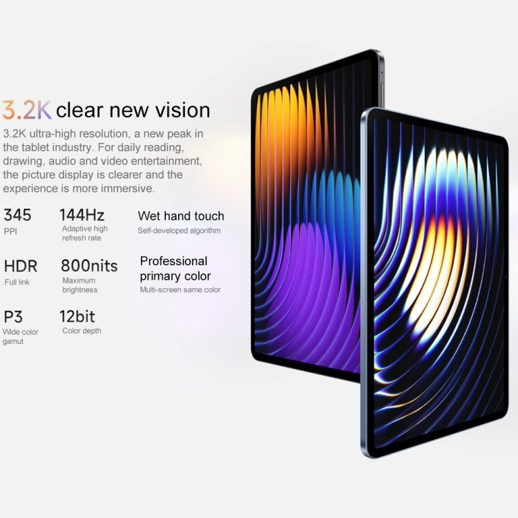 Xiaomi Pad 7 11.2 inch Soft Light Screen, 8GB+256GB, HyperOS 2 Qualcomm Snapdragon 7+ Gen3 Octa Core (Blue)