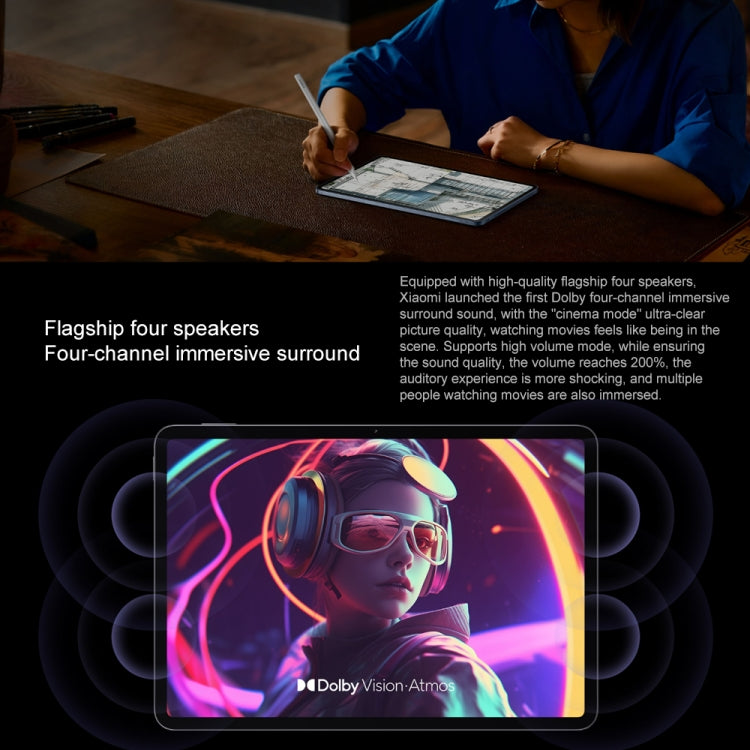 Xiaomi Pad 7 Pro 11.2 inch Soft Light Screen, 8GB+256GB, HyperOS 2 Qualcomm Snapdragon 8s Gen3 Octa Core (Blue)