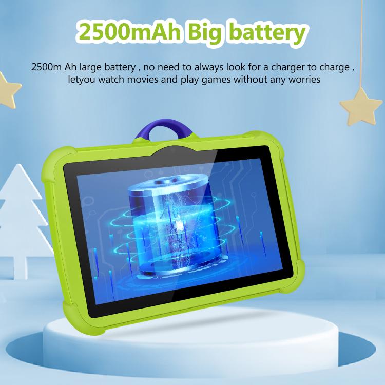 BDF C8 7 inch WiFi Kids Tablet PC, 1GB+16GB, Android 8.1 MTK6735 Octa Core CPU, US Plug, 3GB+32GB