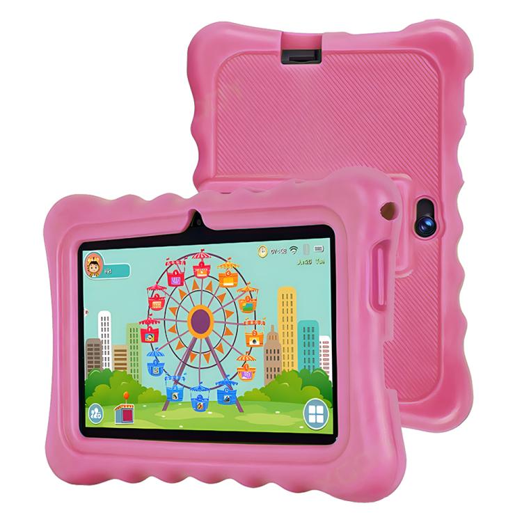 BDF T7 7 inch WiFi Kids Tablet PC with Silicone Case, 2GB+32GB, Android 8.1 MTK6735 Quad Core CPU, US Plug, 4GB+64GB