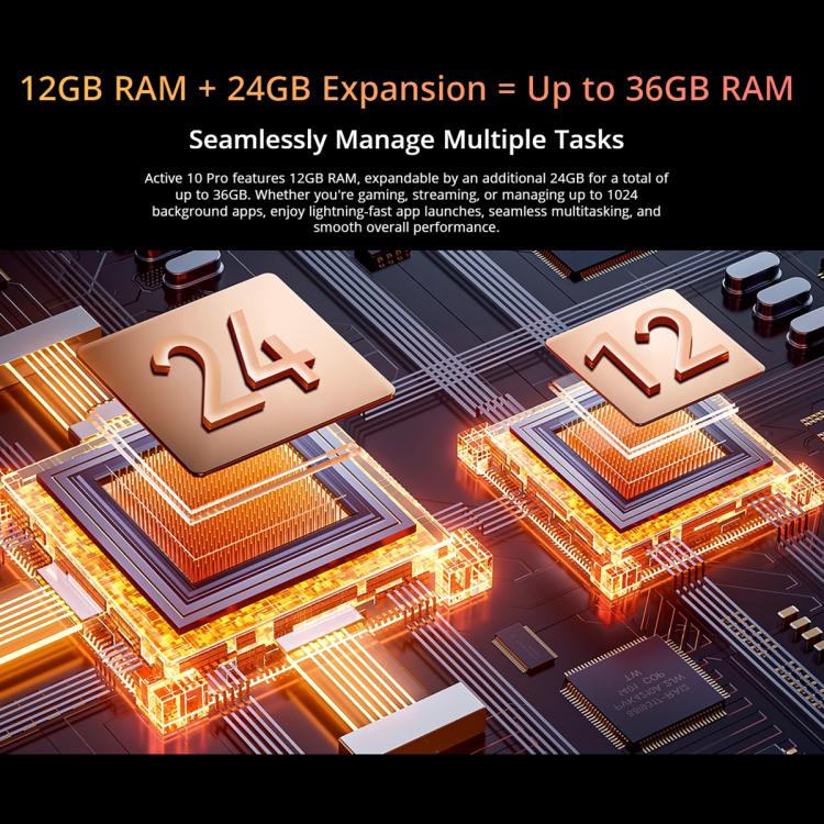 [HK Warehouse] Blackview Active 10 Pro 5G Rugged Tablet, 12GB+512GB, 10.95 inch Android 14 Dimensity 7300 Octa Core, Global Version with Google Play (Orange)