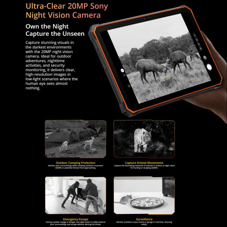 [HK Warehouse] Blackview Active 10 Pro 5G Rugged Tablet, 12GB+512GB, 10.95 inch Android 14 Dimensity 7300 Octa Core, Global Version with Google Play (Black)