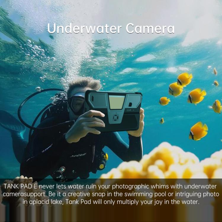 [HK Warehouse] Unihertz 8849 Tank Pad E Rugged Tablet PC & Projector, 12GB+512GB, 10.95 inch Android 14 MT6789 Octa Core 4G Network, EU Plug (Black)