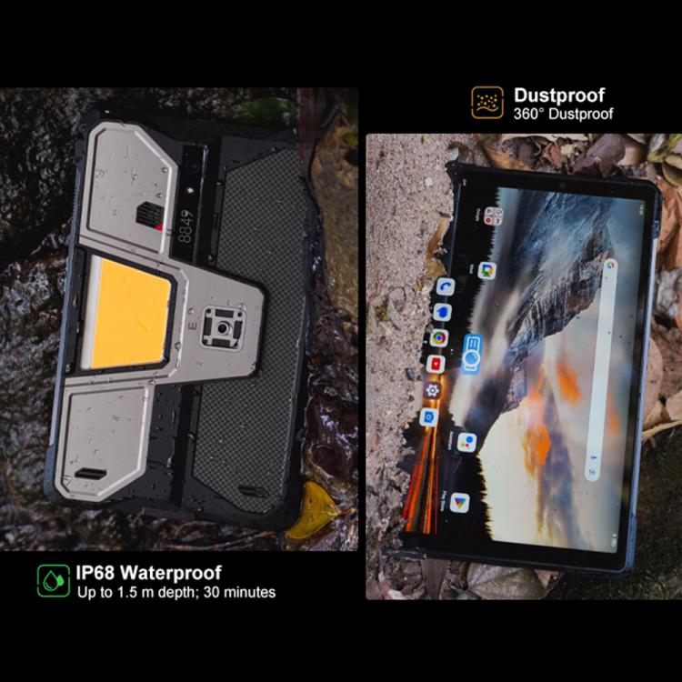 [HK Warehouse] Unihertz 8849 Tank Pad E Rugged Tablet PC & Projector, 12GB+512GB, 10.95 inch Android 14 MT6789 Octa Core 4G Network, EU Plug (Black)